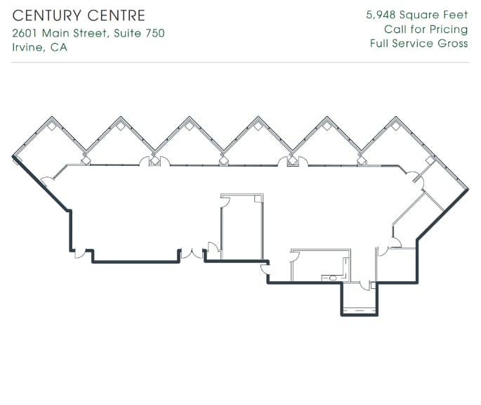 2601-2603 Main St, Irvine, CA à louer Plan d’étage– Image 1 sur 1