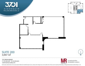 3701 Algonquin Rd, Rolling Meadows, IL à louer Plan d’étage– Image 1 sur 4