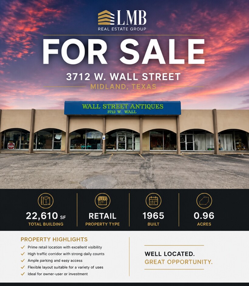 3712 W Wall St, Midland, TX à vendre Photo de l’immeuble– Image 1 sur 9