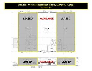 Plus de détails pour 1722 Independence Blvd, Sarasota, FL - Local d'activités à louer