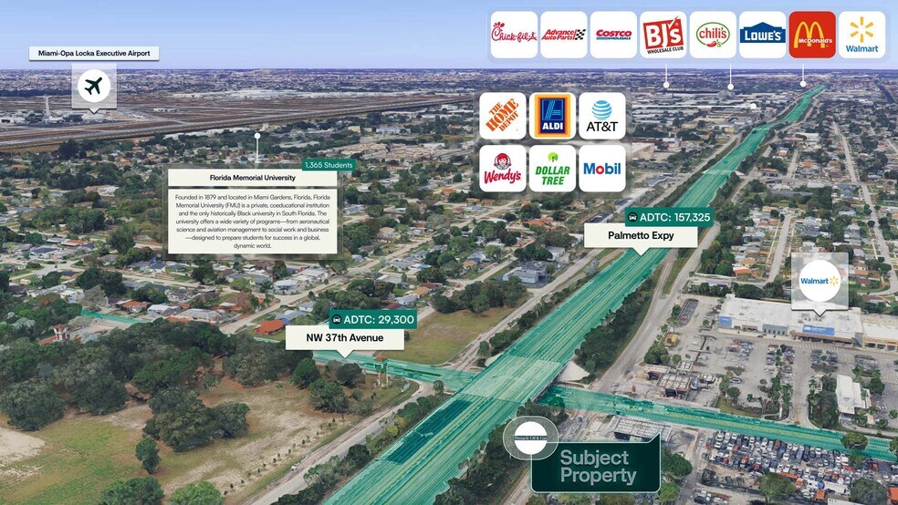 3695 NW 167th St, Opa-locka, FL à vendre - Aérien – Image 2 sur 2
