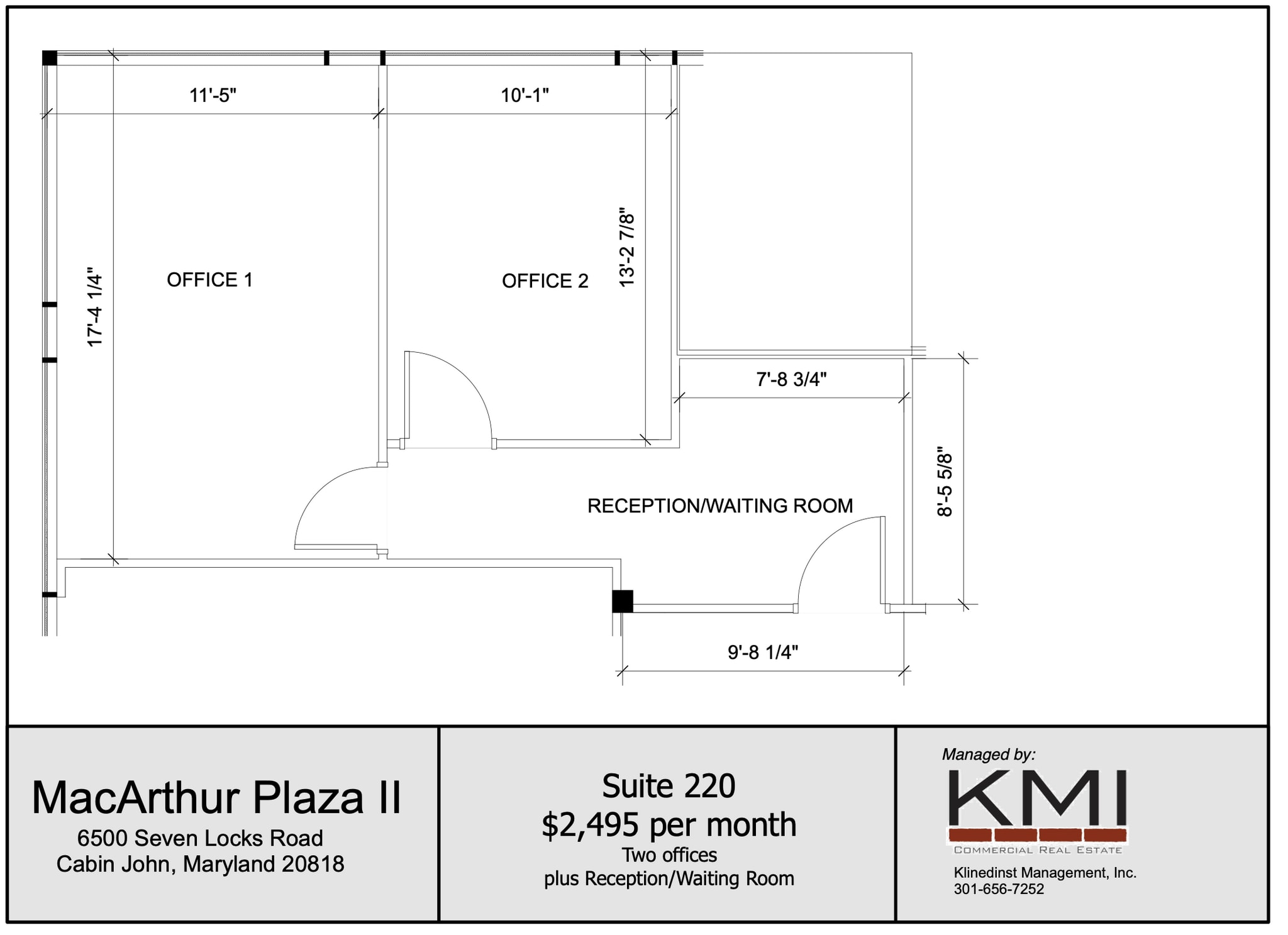 6500 Seven Locks Rd, Cabin John, MD à louer Plan d’étage– Image 1 sur 6