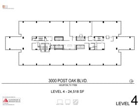 3000 Post Oak Blvd, Houston, TX à louer Plan d’étage– Image 1 sur 1