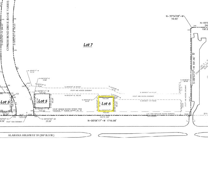 Gulf Shores Pky, Gulf Shores, AL à vendre - Plan cadastral – Image 1 sur 1