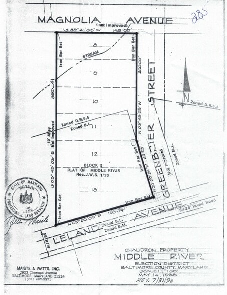 Greenbriar Cir, Middle River, MD à vendre - Plan de site – Image 2 sur 2