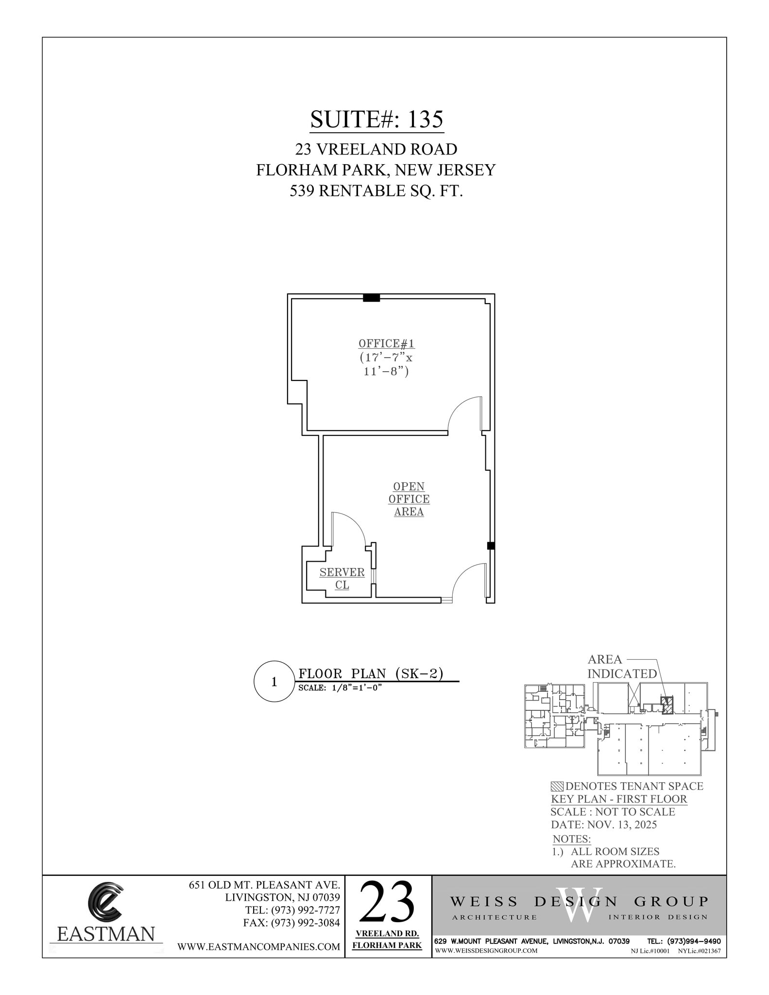 23 Vreeland Rd, Florham Park, NJ à louer Plan de site– Image 1 sur 1