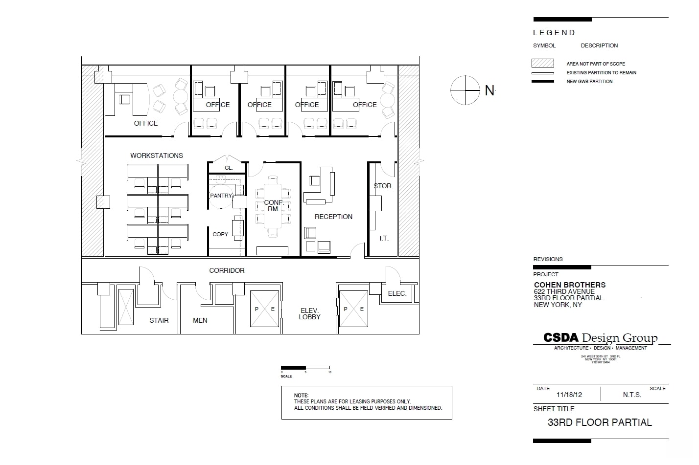 622 Third Ave, New York, NY à louer Plan d’étage– Image 1 sur 1