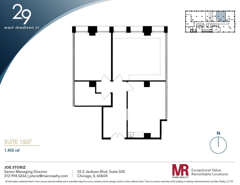 29 E Madison St, Chicago, IL à louer Plan d’étage– Image 1 sur 6