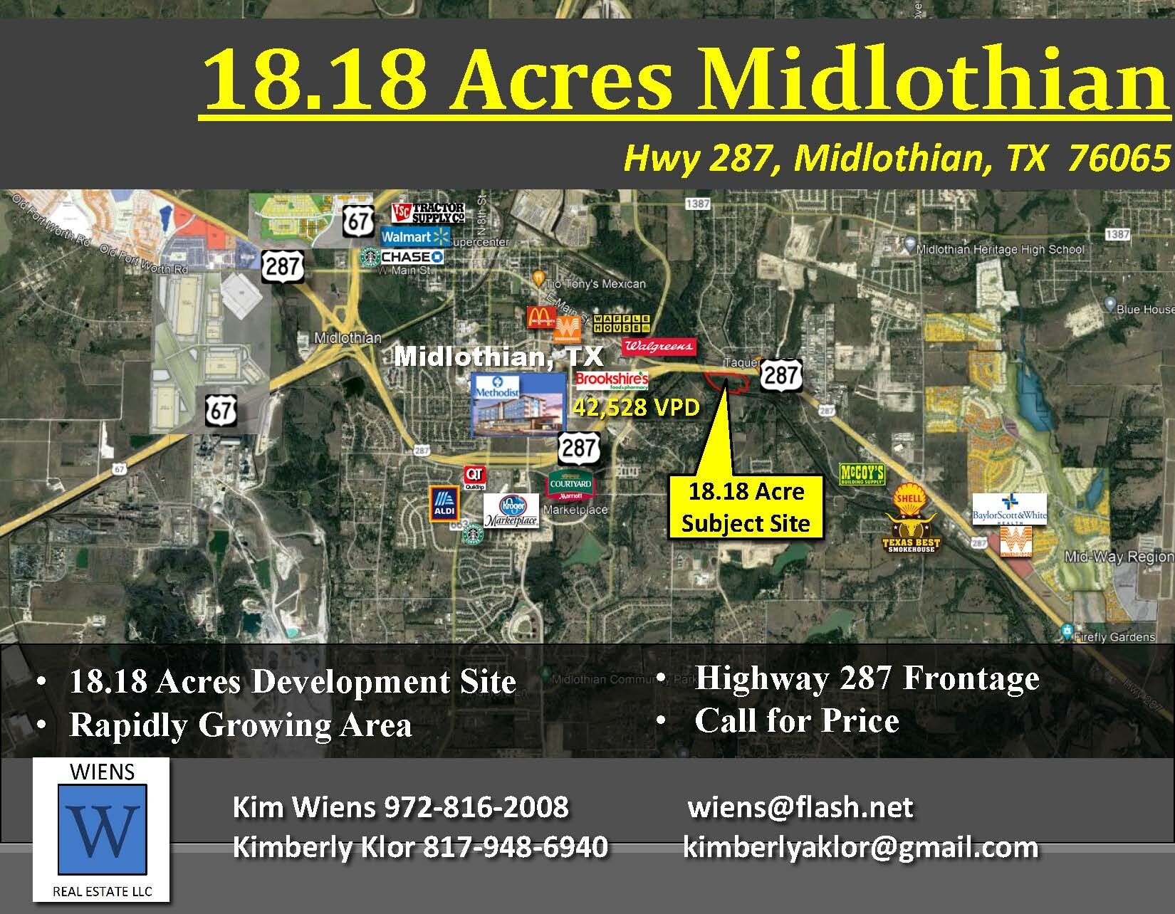 Highway 287, Midlothian, TX à vendre Aérien– Image 1 sur 5