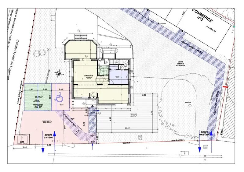 Local commercial dans Parentis-en-Born à louer - Plan de site – Image 2 sur 3