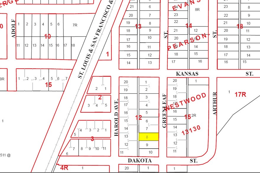 328 Greenleaf St, Fort Worth, TX à louer - Plan cadastral – Image 2 sur 3