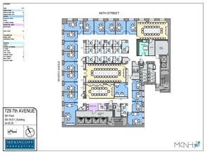 729 Seventh Ave, New York, NY à louer Plan d’étage– Image 1 sur 1