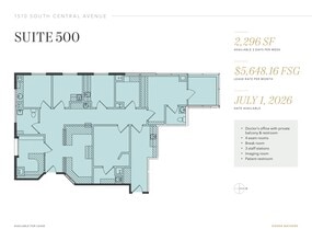 1510 S Central Ave, Glendale, CA à louer Plan d’étage– Image 1 sur 1