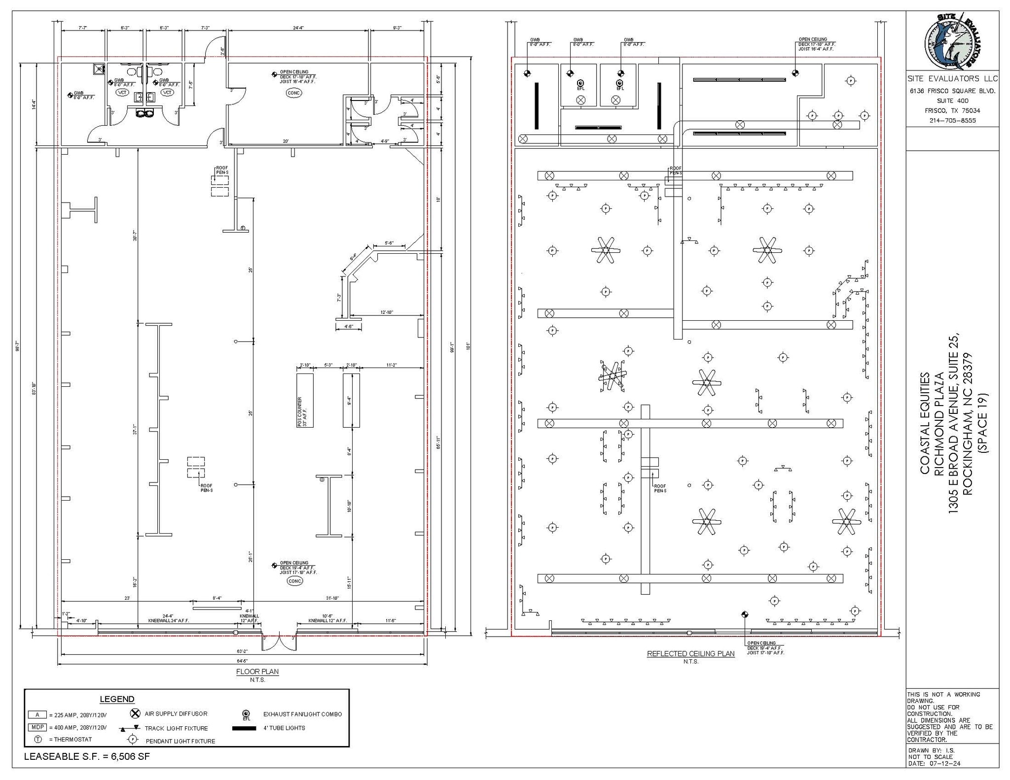 1305 E Broad Ave, Rockingham, NC à louer Plan d’étage– Image 1 sur 6