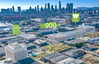 900 S Santa Fe Ave, Los Angeles, CA - VUE AÉRIENNE vue de carte