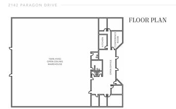 2142-2156 Paragon Dr, San Jose, CA à louer Plan d’étage– Image 1 sur 1