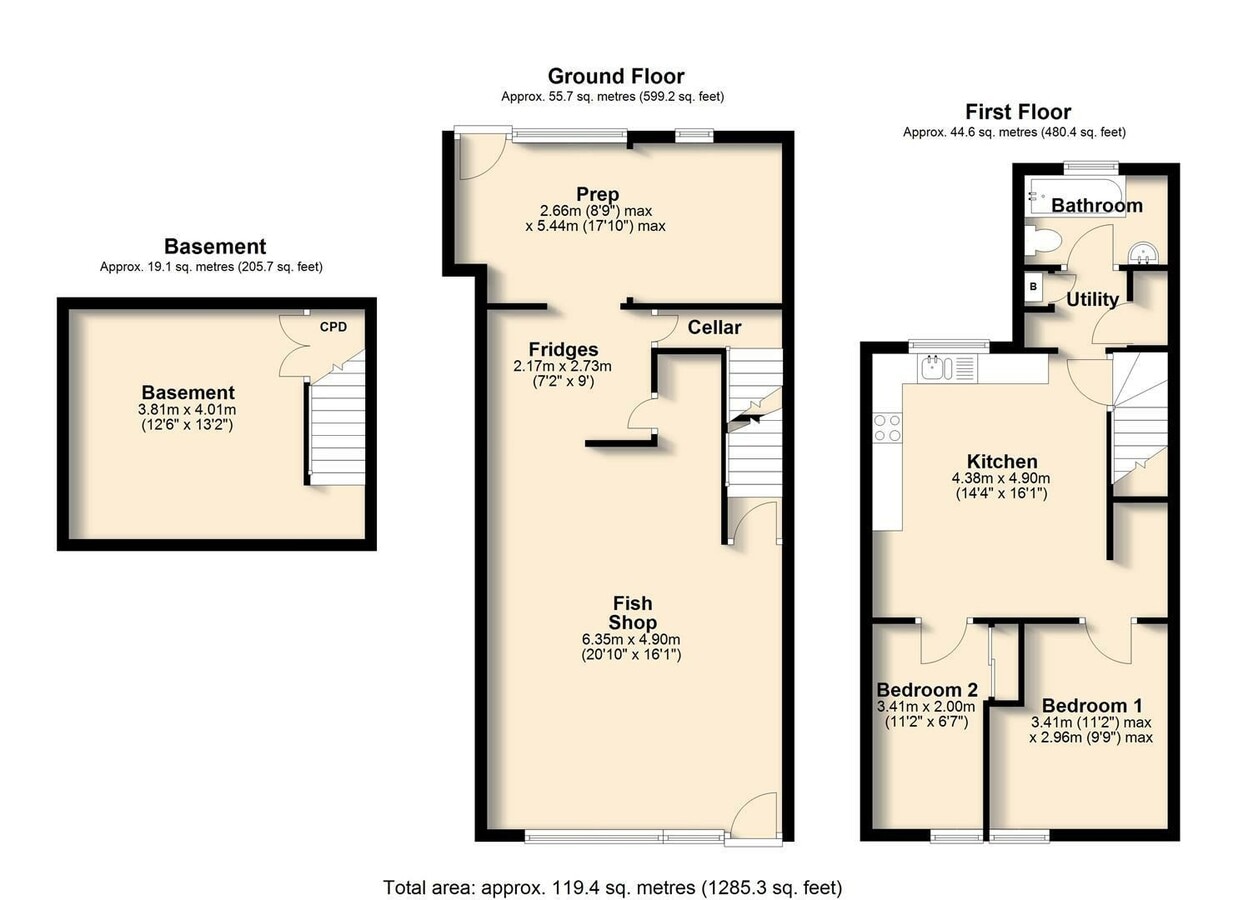 77-79 Newbold Rd, Chesterfield, DBY S41 7QA - Lot 77 -  - Plan d’étage - Image 1 of 12