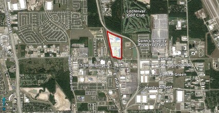 1207 Rankin Rd, Houston, TX - Vue aérienne  vue de carte