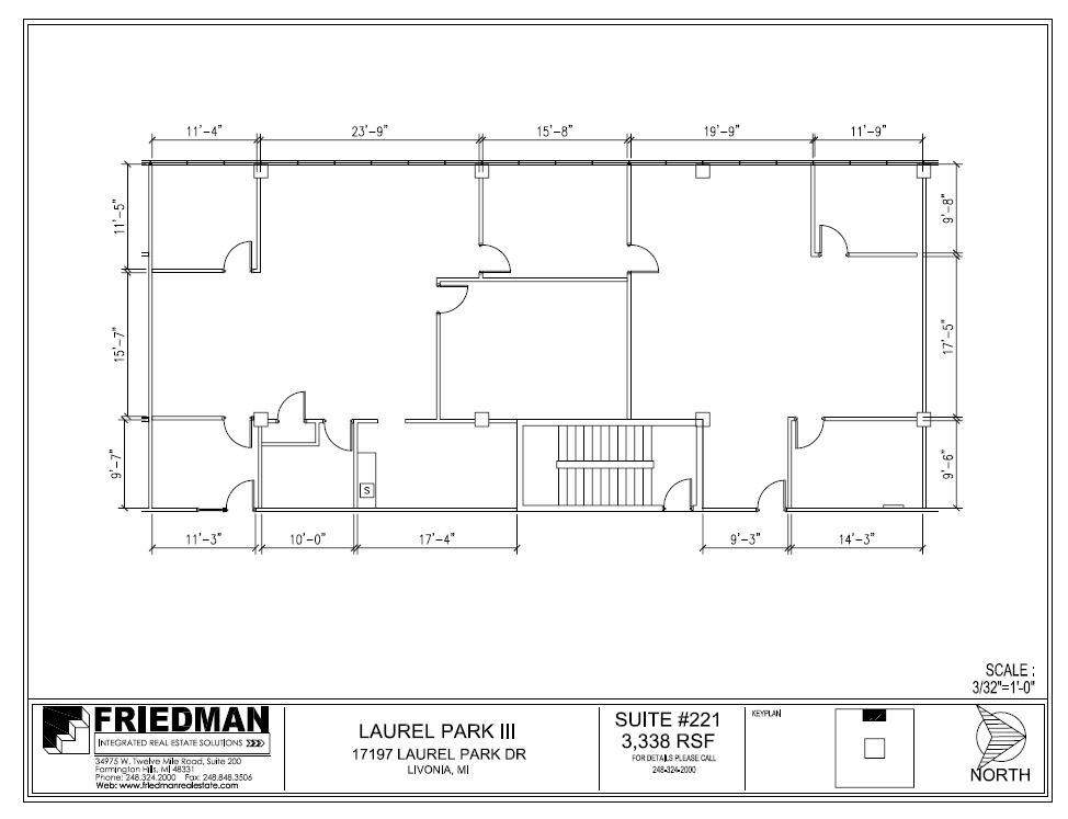 17197 N Laurel Park Dr, Livonia, MI à louer Plan d’étage– Image 1 sur 3