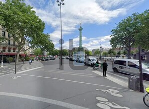 Paris - Vue aérienne vue de carte