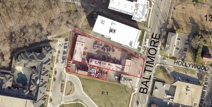 9598-9600 Baltimore Ave, College Park, MD - VUE AÉRIENNE  vue de carte - Image1