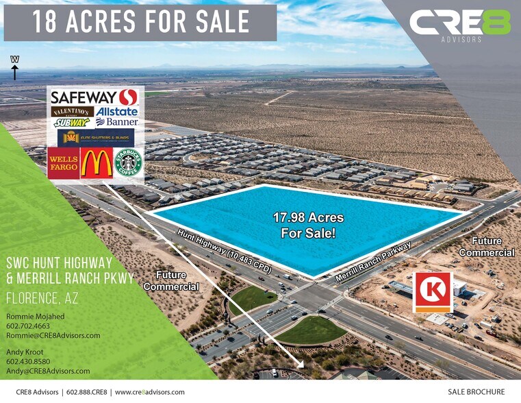 SWC Hunt Highway & Merrill Ranch Parkway, Florence, AZ à vendre - Photo de l’immeuble – Image 1 sur 4