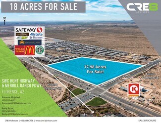 Plus de détails pour SWC Hunt Highway & Merrill Ranch Parkway, Florence, AZ - Terrain à vendre