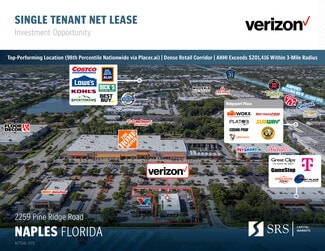 Plus de détails pour 2259 Pine Ridge Rd, Naples, FL - Local commercial à vendre