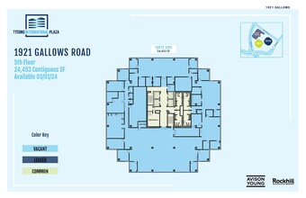 1919-1921 Gallows Rd, Vienna, VA à louer Plan d’étage– Image 1 sur 1