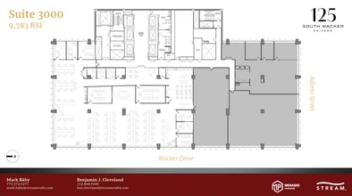 125 S Wacker Dr, Chicago, IL à louer Plan d’étage– Image 1 sur 1