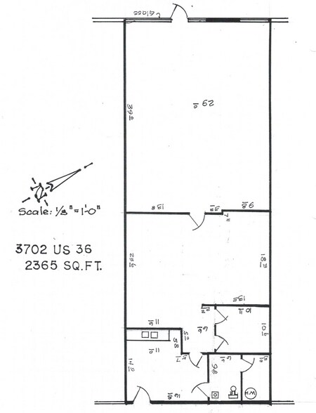 3021-3055 W US Highway 36, Pendleton, IN à louer - Plan d’étage – Image 3 sur 11