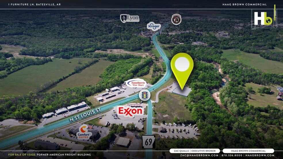 1 Furniture Ln, Batesville, AR à vendre - Aérien – Image 3 sur 4