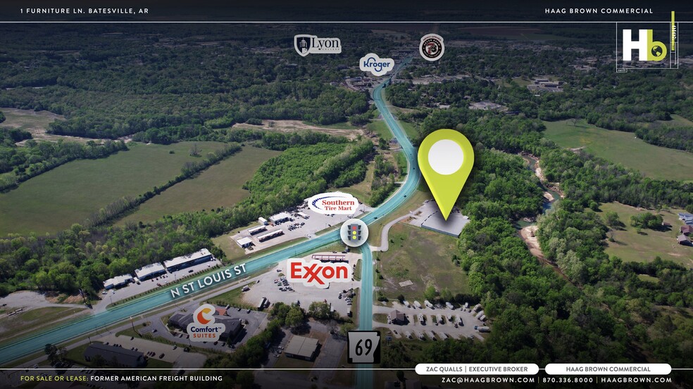 1 Furniture Ln, Batesville, AR à louer - Aérien – Image 3 sur 6