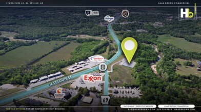 1 Furniture Ln, Batesville, AR - VUE AÉRIENNE  vue de carte - Image1