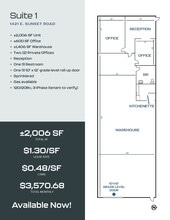 1525 E Sunset Rd, Las Vegas, NV à louer Plan d’étage– Image 1 sur 1