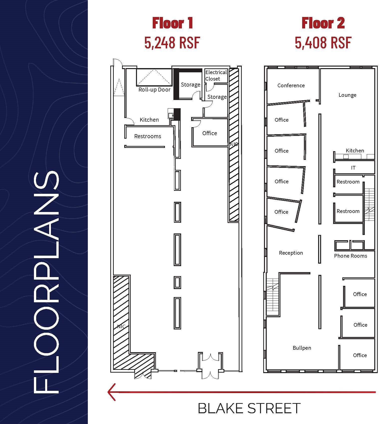 1507-1509 Blake St, Denver, CO à louer Plan d’étage– Image 1 sur 1