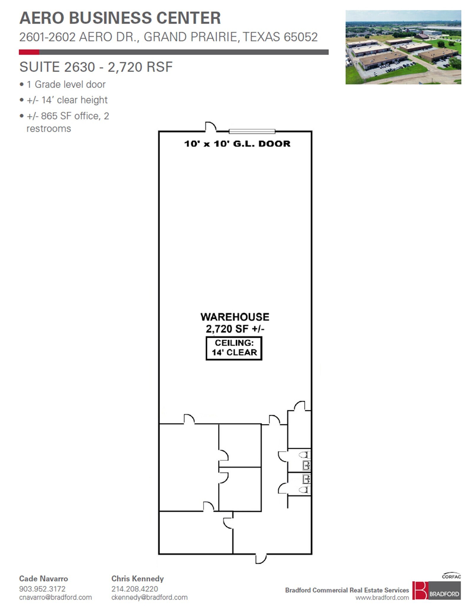 2601-2621 Aero Dr, Grand Prairie, TX à louer Plan d’étage– Image 1 sur 1