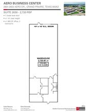 2601-2621 Aero Dr, Grand Prairie, TX à louer Plan d’étage– Image 1 sur 1