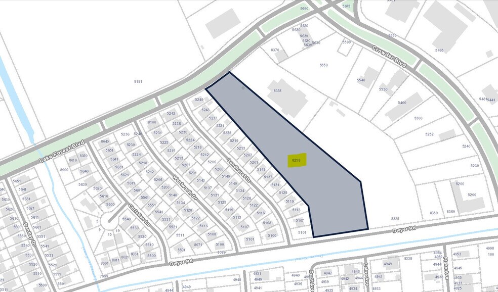 8258 Lake Forest Blvd, New Orleans, LA à vendre - Plan cadastral – Image 2 sur 4