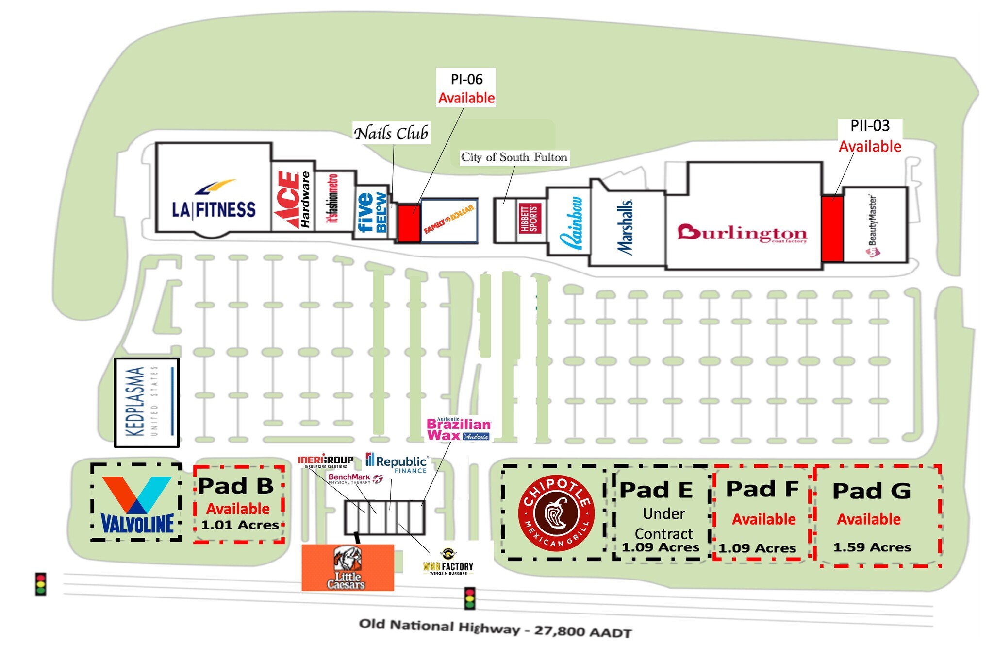 6425 Old National Hwy, College Park, GA à louer Plan de site– Image 1 sur 9