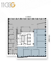 1100 G St NW, Washington, DC à louer Plan d’étage– Image 1 sur 1