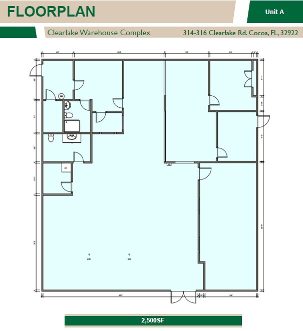 314-316 Clearlake Rd, Cocoa, FL à louer Photo de l’immeuble– Image 1 sur 1