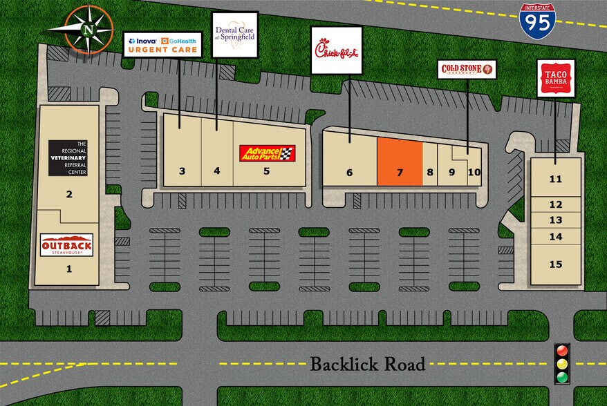 6651 Backlick Rd, Springfield, VA à louer - Plan de site – Image 2 sur 2