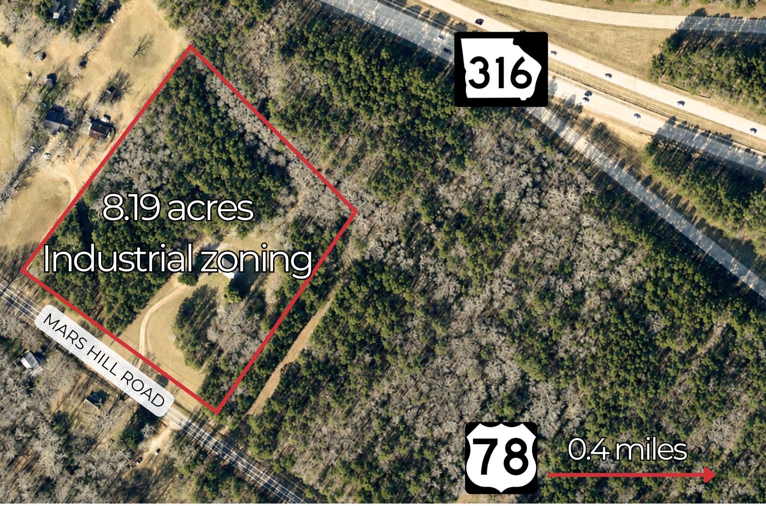 4330 Mars Hill Rd, Bogart, GA à vendre Aérien– Image 1 sur 5