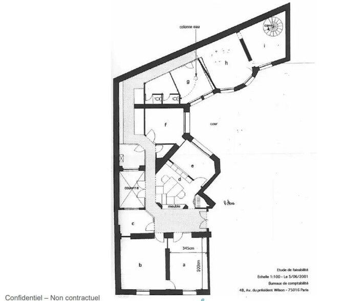 48 Avenue Du Président Wilson, Paris à louer - Plan d’étage – Image 2 sur 2