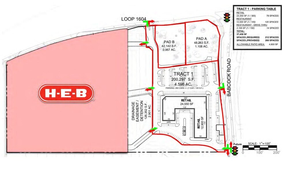 Babcock And Loop 1604 Rd, San Antonio, TX à louer - Plan de site – Image 3 sur 3