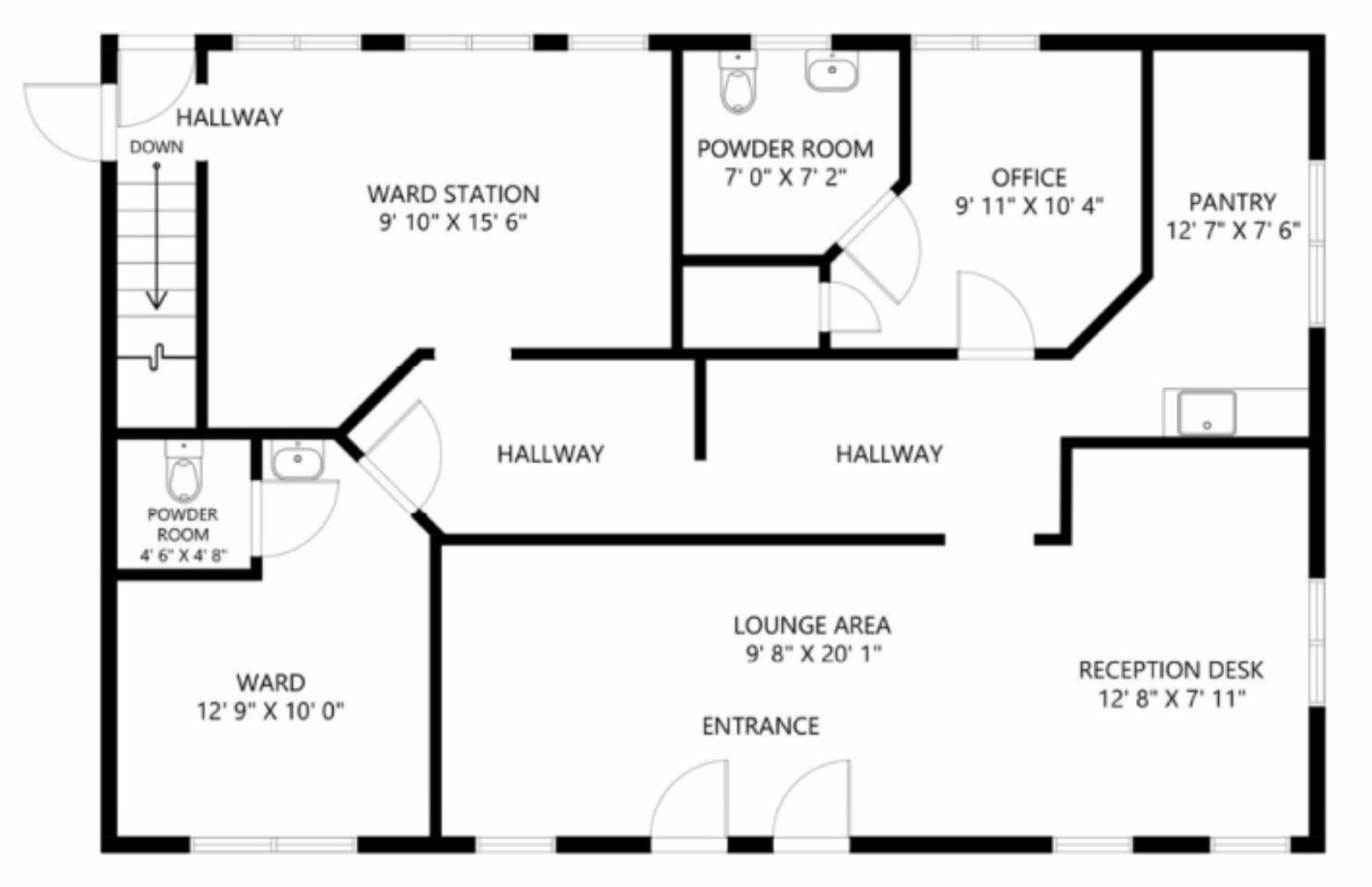 2800 W Central Ave, Toledo, OH à louer Plan d’étage– Image 1 sur 5