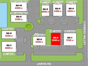 15615 Jarvis Rd, Cypress, TX à louer Plan de site– Image 2 sur 7