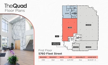 5770 Fleet St, Carlsbad, CA à louer Plan d’étage– Image 1 sur 1