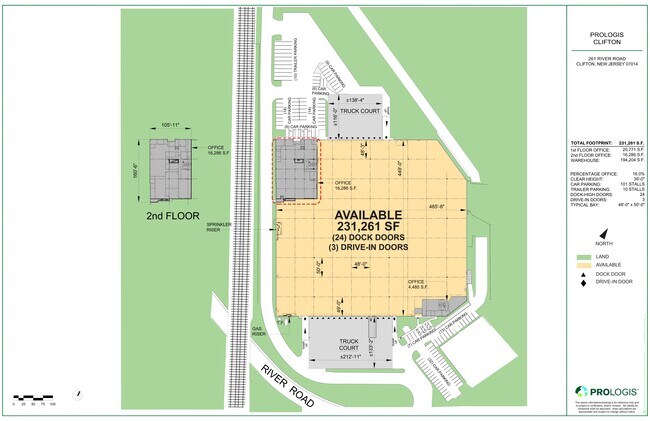 Plus de détails pour 261 River Rd, Clifton, NJ - Industriel/Logistique à louer